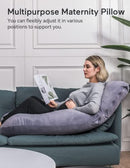 Pregnancy Pillows, U Shaped Full Body Maternity Pillow with Removable Cover