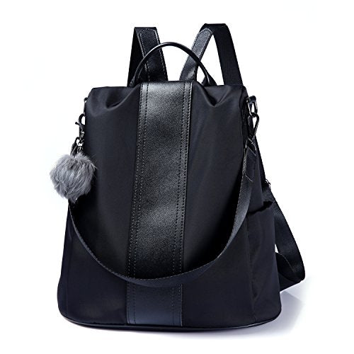 Backpack Purse Waterproof Nylon Anti-theft Rucksack Lightweight Shoulder Bag