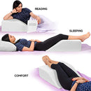 Leg Elevation Pillow - with Memory Foam Top, High-Density Leg Rest Elevating Foam