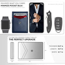Leather Slim Wallets for Men. Wallet Card Holder with Money Clip.