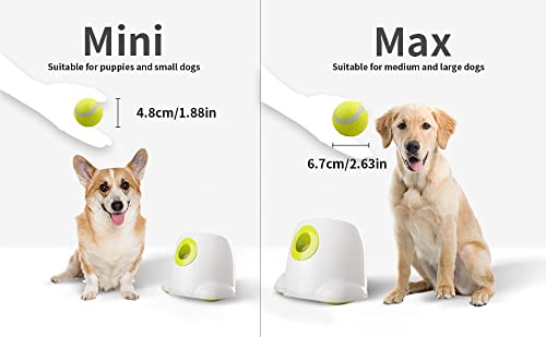 Dog Automatic Ball Launcher, Dog Tennis Ball Throwing Machine, 3 Balls Included