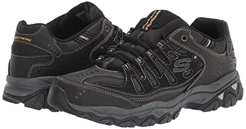 Skechers mens After Burn fashion sneakers, Black, 10 US