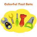 Kids Tool Sets for Boys Age 2-4 Childs Carpenter Preschool Fixing Tool Kit with Yellow Box（23 Pcs）