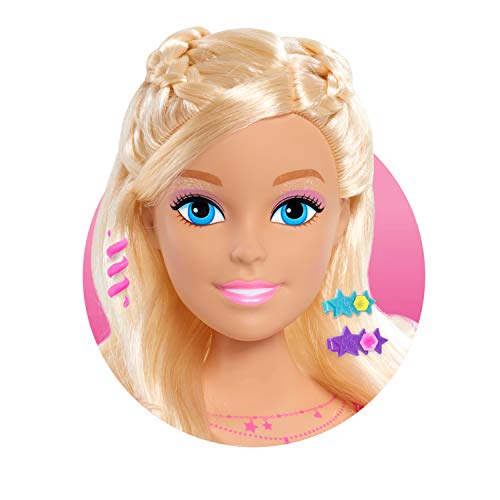 Barbie Fashionistas 8-Inch Styling Head, Blonde, 20 Pieces Include Styling Accessories