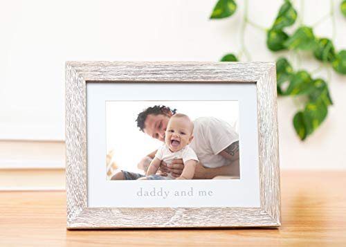 Daddy and Me Rustic Keepsake Baby Frame, Gender-Neutral Dad and Baby Picture Frame