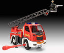 Revell 00823 Turntable Ladder Fire Truck (1:20 Scale) Junior Kit, Red