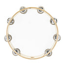Double Jingles Tambourines with 8 Pairs Metal Bell Drum Hand Percussion