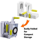 QuickFold 5-Blade Spiralizer: Versatile & Compact Foldable Vegetable Spiral Slicer