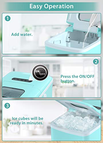 Ice Maker, NOVETE Portable Ice Maker Machine for Countertop