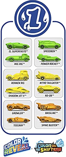 Color Reveal 2 Pack of 1:64 Scale Vehicles with Surprise Reveal & Repeat
