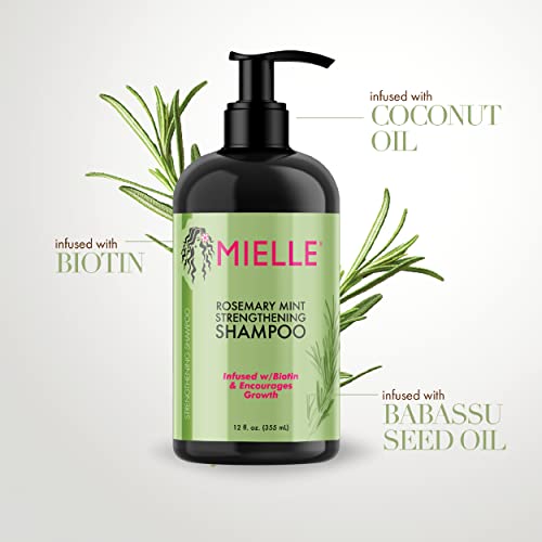 Rosemary Mint Strengthening Shampoo Infused with Biotin, Cleanses and Helps Strengthen