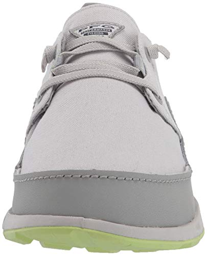 Bahama Vent Relaxed Boat Shoe, Grey Ice/Jade Lime, 12