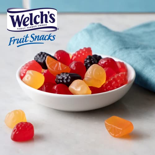 Welch's Fruit Snacks, Mixed Fruit, Gluten Free, Bulk Pack, 0.9 oz Individual Single Serve