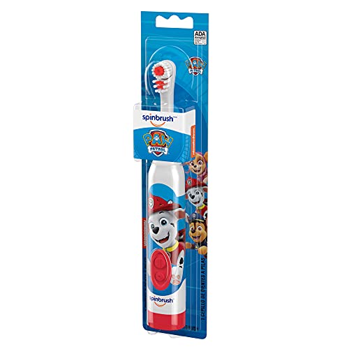 Paw Patrol Arm & Hammer Kids Spinbrush, Soft, Electric Battery Toothbrush