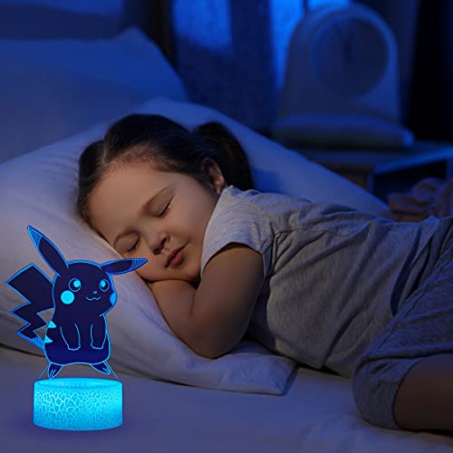 3D Anime Lamp Toys - 4 Pattern 16 Color Change Birthday Xmas Perfect Gifts