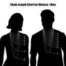 Cross Necklace for Men Figaro Chain Stainless Steel Plain Polished Cross Pendant