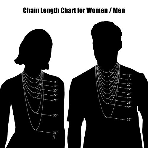 Cross Necklace for Men Figaro Chain Stainless Steel Plain Polished Cross Pendant