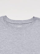 Boys' Short Sleeve Crewneck Tee,Heather Gray,XL (14/16)