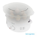 Rosewill BPA-free, 9.5-Quart (9L), 3-Tier Stackable Baskets Electric Steamer with Timer Food, 2.20"x9.25"x15.63"