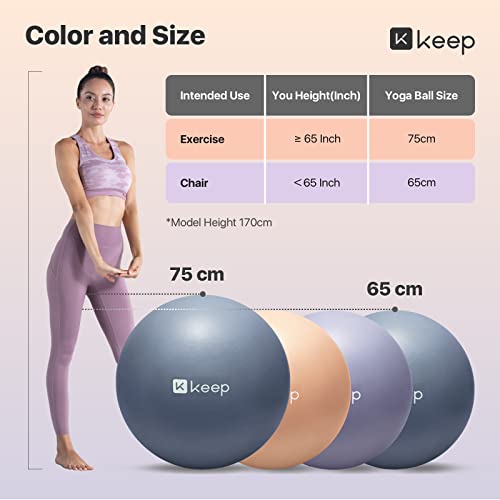 Exercise Ball - Balance Yoga Balls for Working Out ,Excersize Birthing Ball for Pregnancy