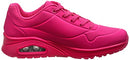 Skecher Street Women's Uno - Night Shades Sneaker, Pink