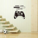 Gamer Wall Decal, Game Zone Loading Wall Stickers, Video Game Controller Decor