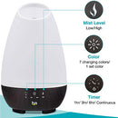 HealthSmart Essential Oil Diffuser, Cool Mist Humidifier and Aromatherapy Diffuser with 500ML Tank Ideal for Large Rooms, Adjustable Timer, Mist Mode and 7 LED Light Colors, White