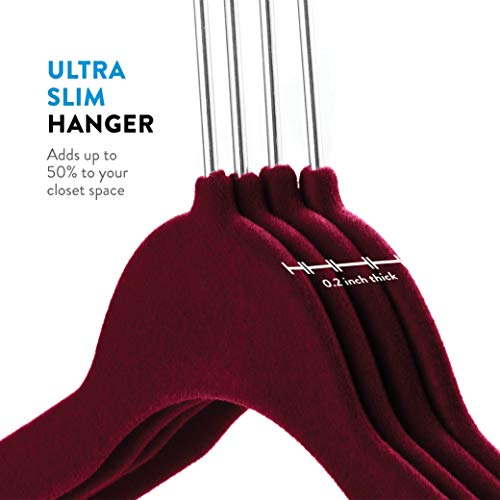 Premium Quality Space Saving Luxurious Velvet Hangers Strong and Durable 50 Pack