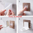 Shower Gel Bottle Rack Hook Bracket Bathroom Wall Magic Paste Shampoo Suction