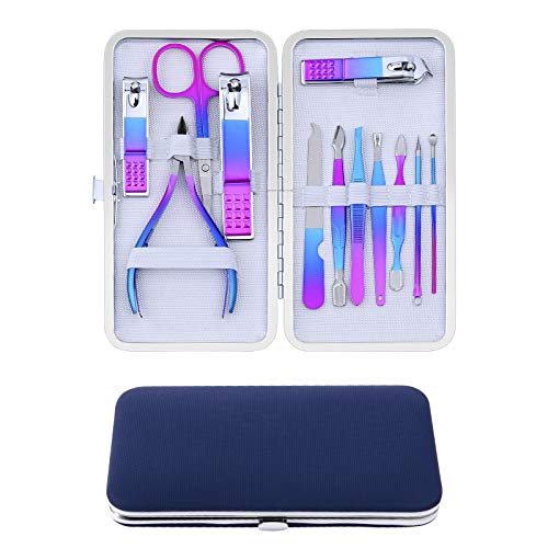 Manicure Set Nail Clippers Pedicure Kit Grooming kit Nail Care Tools Gift 12Pcs