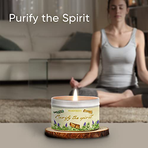 Candles for Home Scented, Sage & Jade Sandalwood Scented Candles to Purify the Spirit,6oz