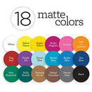 Acrylic Paint Set, 2 Fl Oz (Pack of 18), Assorted Matte Colors, 18 Count