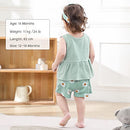 Toddler girl clothes baby girl outfits Summer Sleeveless Top + Short Pants Set toddler clothes for girls