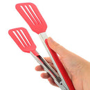 Cooking Tongs 9 inches and 12 inches Stainless Steel Kitchen Silicone Serving Tongs
