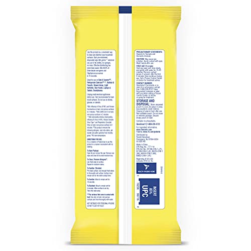 Lysol Disinfectant Handi-Pack Wipes, Multi-Surface Antibacterial Cleaning Wipes