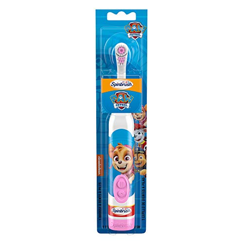 Paw Patrol Arm & Hammer Kids Spinbrush, Soft, Electric Battery Toothbrush