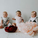 Parker Baby Bandana Drool Bibs 4 Pack Baby Bibs for Girls - "Blush Set"