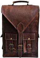 convertible leather 15.6" laptop bag backpack messenger bag office briefcase