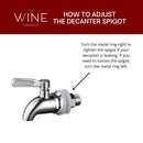 Whiskey Decanter Set, Liquor Dispenser for Home Bar,1250ml Ship & 2 Whiskey Glasses