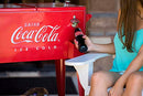 80 Quart Coca-Cola Cooler with Grated Tray, Red