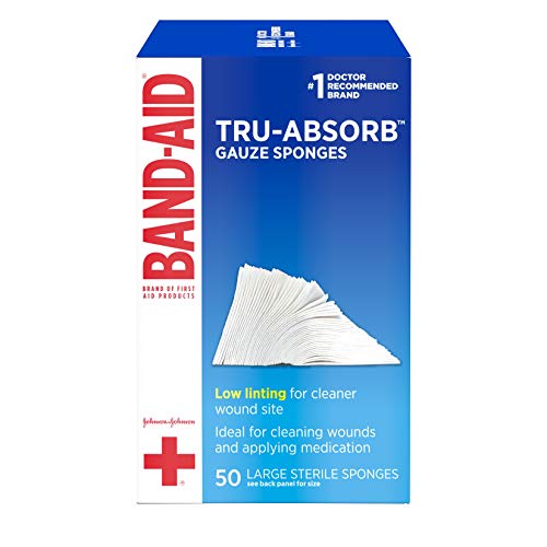 First Aid Products Tru-Absorb Sterile Gauze Sponges for Cleaning and Cushioning