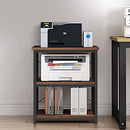 Life Concept Kitchen Microwave Cart 3-Tier Kitchen Utility Cart and Rolling Bakers Rack