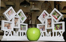 Family Picture Frame.10x10".Photo Display Collage,Multi Gallery with 5 Openings