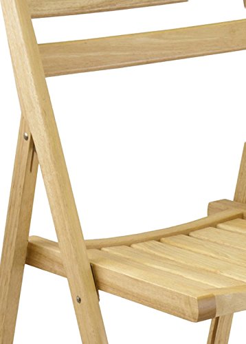4-PC Folding Chair Set - Parent,Natural Finish, Set of 4