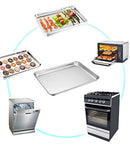 TeamFar Baking Sheet with Rack Set, Stainless Steel Cookie Sheet Baking Pans