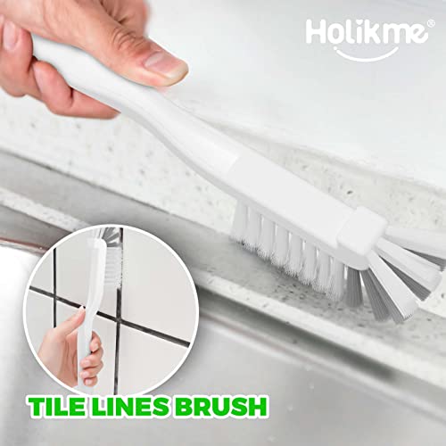 Holikme 7 Pack Kitchen Cleaning Brush Set, Dish Brush for Cleaning, Kitchen  Scrub Brush&Bendable Clean Brush&Groove Gap Brush&Scouring Pad for Pot and