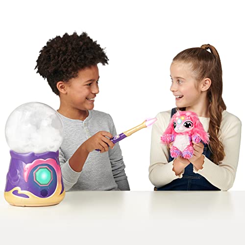 Magic Mixies Magical Misting Crystal Ball with Interactive 8 inch Pink Plush Toy