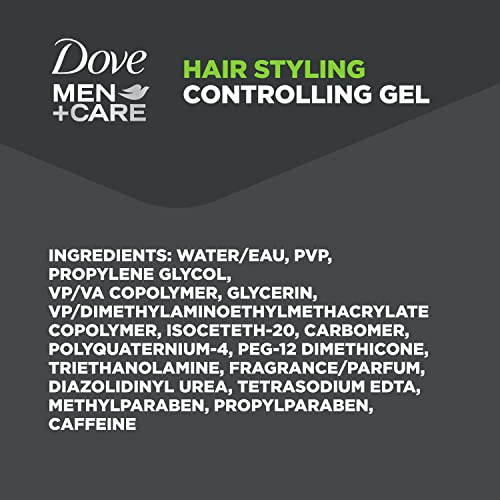 Dove Men+Care Styling Gel for a Strong Hold Hair Taming Gel Hair Styling Product