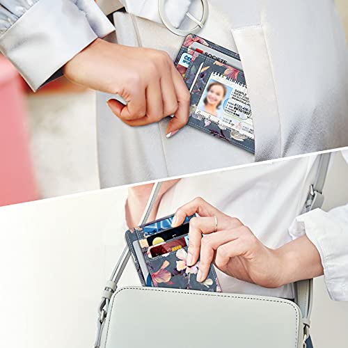 Slim Minimalist Front Pocket Wallet, Blocking Credit Card Holder Card Cases