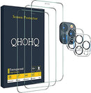 3 Pack Screen Protector for iPhone 12 Pro Max 6.7” with 2 Packs Tempered Glass